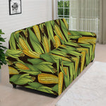 Hand-Drawn Corncob Pattern Print Sofa Cover