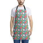 Hand Drawn Dragon Fruit Pattern Print Apron