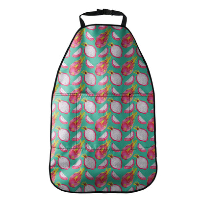 Hand Drawn Dragon Fruit Pattern Print Car Seat Organizers