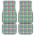 Hand Drawn Dragon Fruit Pattern Print Front and Back Car Floor Mats