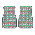 Hand Drawn Dragon Fruit Pattern Print Front Car Floor Mats
