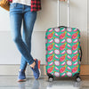 Hand Drawn Dragon Fruit Pattern Print Luggage Cover