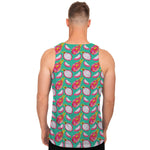 Hand Drawn Dragon Fruit Pattern Print Men's Tank Top