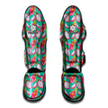 Hand Drawn Dragon Fruit Pattern Print Muay Thai Shin Guards