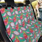 Hand Drawn Dragon Fruit Pattern Print Pet Car Back Seat Cover