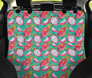 Hand Drawn Dragon Fruit Pattern Print Pet Car Back Seat Cover