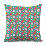 Hand Drawn Dragon Fruit Pattern Print Pillow Cover