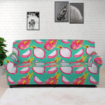 Hand Drawn Dragon Fruit Pattern Print Sofa Cover