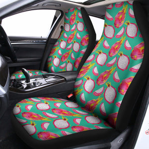 Hand Drawn Dragon Fruit Pattern Print Universal Fit Car Seat Covers