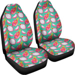 Hand Drawn Dragon Fruit Pattern Print Universal Fit Car Seat Covers