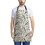 Hand Drawn Mantis Pattern Print Apron