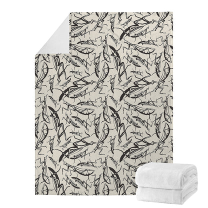 Hand Drawn Mantis Pattern Print Blanket
