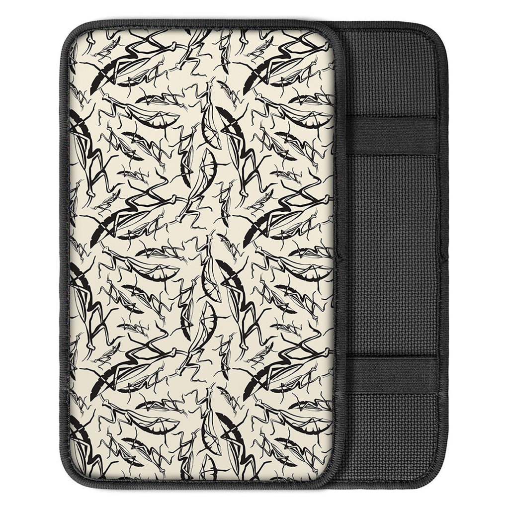 Hand Drawn Mantis Pattern Print Car Center Console Cover