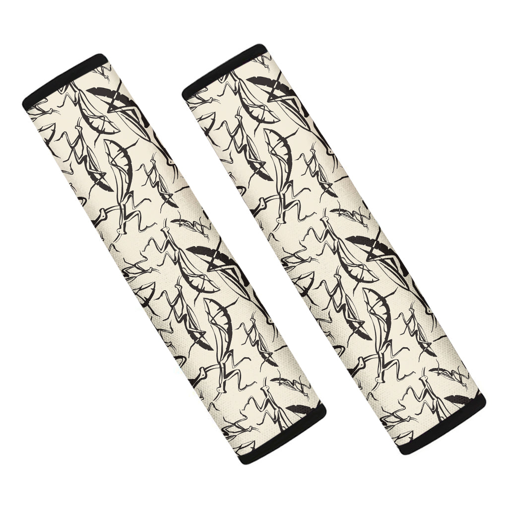 Hand Drawn Mantis Pattern Print Car Seat Belt Covers