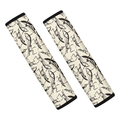Hand Drawn Mantis Pattern Print Car Seat Belt Covers