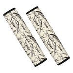 Hand Drawn Mantis Pattern Print Car Seat Belt Covers