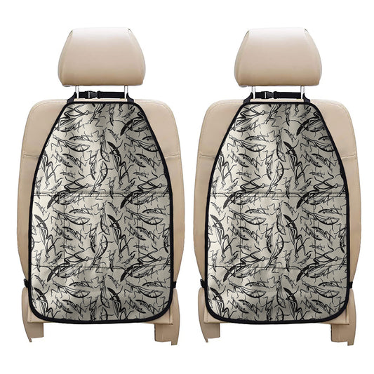 Hand Drawn Mantis Pattern Print Car Seat Organizers