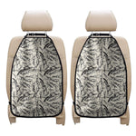 Hand Drawn Mantis Pattern Print Car Seat Organizers