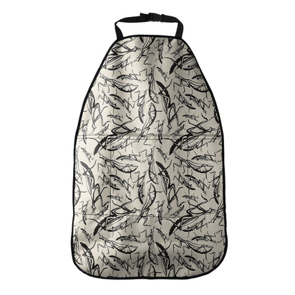 Hand Drawn Mantis Pattern Print Car Seat Organizers