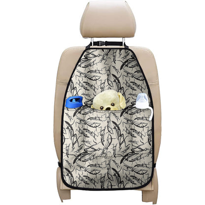 Hand Drawn Mantis Pattern Print Car Seat Organizers