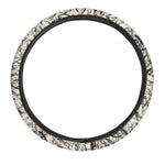 Hand Drawn Mantis Pattern Print Car Steering Wheel Cover