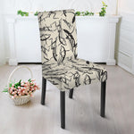 Hand Drawn Mantis Pattern Print Dining Chair Slipcover