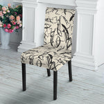 Hand Drawn Mantis Pattern Print Dining Chair Slipcover