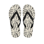 Hand Drawn Mantis Pattern Print Flip Flops