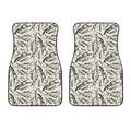 Hand Drawn Mantis Pattern Print Front Car Floor Mats