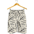 Hand Drawn Mantis Pattern Print Men's Shorts