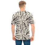 Hand Drawn Mantis Pattern Print Men's T-Shirt