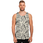 Hand Drawn Mantis Pattern Print Men's Tank Top