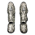 Hand Drawn Mantis Pattern Print Muay Thai Shin Guards