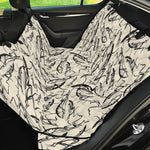 Hand Drawn Mantis Pattern Print Pet Car Back Seat Cover