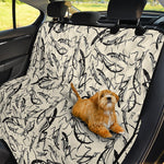 Hand Drawn Mantis Pattern Print Pet Car Back Seat Cover