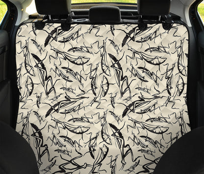 Hand Drawn Mantis Pattern Print Pet Car Back Seat Cover