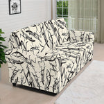 Hand Drawn Mantis Pattern Print Sofa Cover