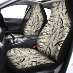 Hand Drawn Mantis Pattern Print Universal Fit Car Seat Covers