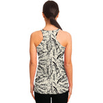 Hand Drawn Mantis Pattern Print Women's Racerback Tank Top