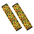 Hand Drawn Sunflower Pattern Print Car Seat Belt Covers