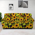 Hand Drawn Sunflower Pattern Print Sofa Cover