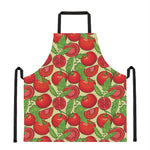 Hand Drawn Tomato Pattern Print Apron