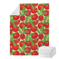 Hand Drawn Tomato Pattern Print Blanket
