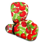 Hand Drawn Tomato Pattern Print Boxing Gloves