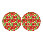 Hand Drawn Tomato Pattern Print Car Coasters