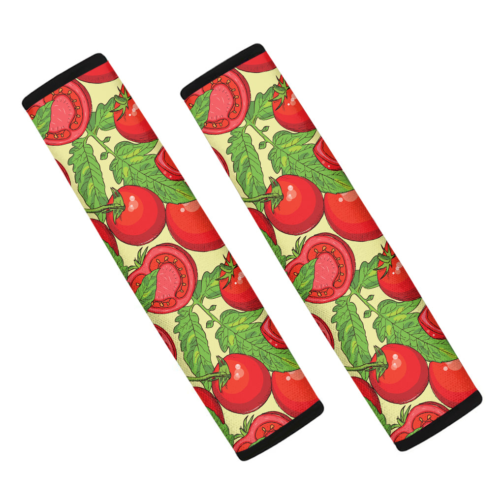 Hand Drawn Tomato Pattern Print Car Seat Belt Covers