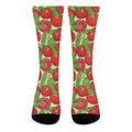 Hand Drawn Tomato Pattern Print Crew Socks