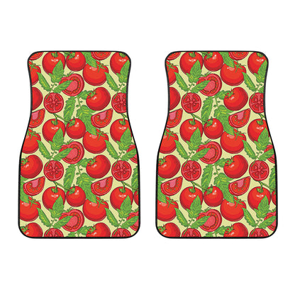 Hand Drawn Tomato Pattern Print Front Car Floor Mats