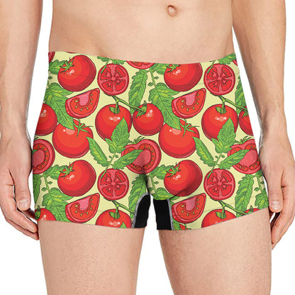 Hand Drawn Tomato Pattern Print Men's Boxer Briefs