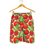 Hand Drawn Tomato Pattern Print Men's Shorts